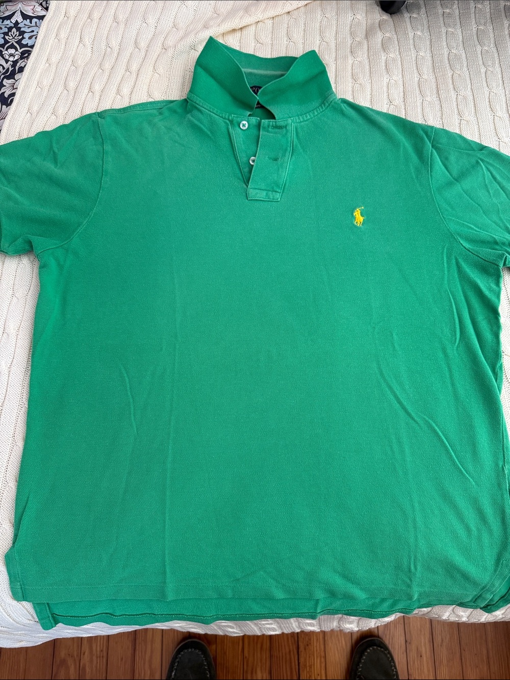 Polo by Ralph Lauren Green Polo with Yellow Logo